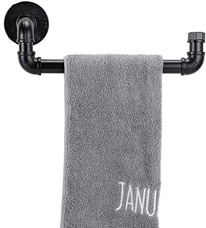 Sumnacon Porte-serviettes en forme de tuyau industriel, support mural pour cuisine, salle de bain, décoration rustique