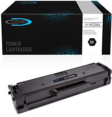 Cleotoner Toner Kartusche kompatibel mit HP W1106A 106A für HP Laser 107a 107w 135ag 135w 137fwg