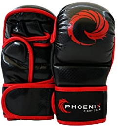 Kids Champion MMA Gloves in Black and White (S, Black)