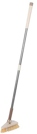 PRETYZOOM Laveur De Piscine Brosse à Récurer Laveur De Sol Brosse à Plancher Brosse pour Carrelage Pratique Balai Brosse Nettoyage De Piscine Machine à Laver Triangle Acier Inoxydable