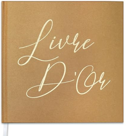 Livre d'or de mariage, livre d'or vintage vierge, 21 x 21 cm, livre d'or de mariage, 72 pages, livre d'or pour mariages, anniversaires, baptêmes, anniversaires