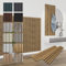 HEXIM Akustikpaneele 138,5x60cm - flexible Lamellenwand Holz MDF Wandpaneele Lamellenverkleidung Wandverkleidung Innendekoration schalldämmend (4 Paneele / 3,32 m² Pecan - APH08)