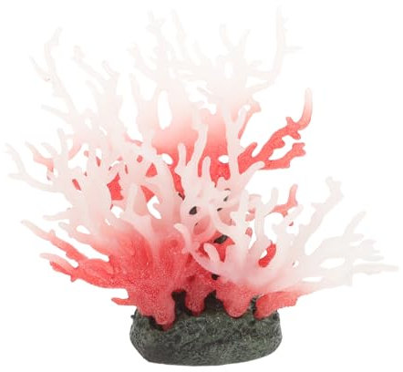 Happyyami Korallenverzierungen Koralle Zur Aquariendekoration Für Fische Korallendekorationen Für Aquarien Zubehör Für Schildkrötenaquarien Große Aquariendekorationen Schildkrötenzubehör PVC
