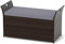 COSTWAY Baule da Giardino 260 L in Rattan PE, Cassapanca Contenitore da Esterno con Cuscino e Maniglie Laterali, per Interni e Esterni, 125 x 56 x 71 cm (Modello 10)