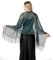 Damen Schals & Tücher Stola Festlich für Abendkleid mit Fransen Spitzenschal Elegante Schultertuch Wraps für Hochzeit Abend Party Floral Spitze Brautschal Sommer Hochzeitsschal (Grün)