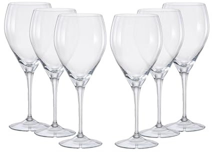 simpa Bohemia Crystal Red Wine Glasses 500ml - Set of 6