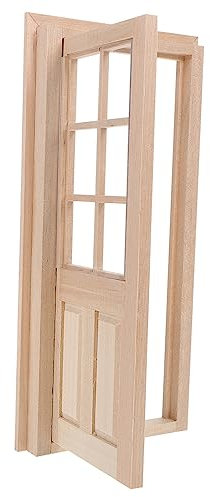 Toyvian 1 Ensemble Maison de poupée Bricolage Porte décor cabane dans Les Arbres bouda Decoration Interieure Accessoire Photo Maquette des modèles Ornement de modèle de Porte Mini-Porte