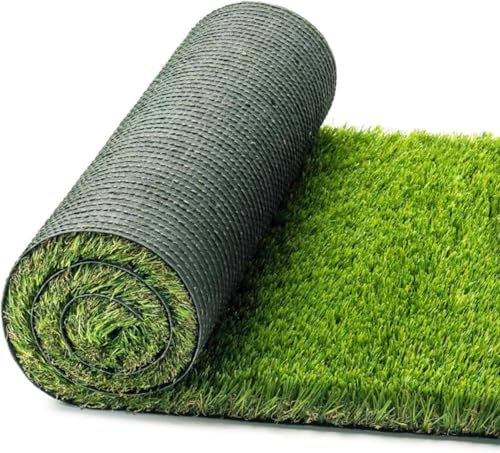OLIVO.shop Erba Sintetica per Esterno, Rotolo Erba Finta Artificiale per Giardino, Terrazza, Balconi, Prato Sintetico Spessore 30 mm, LUXURY GRASS GREEN (1x5 mt)