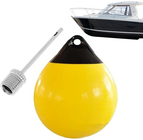 Bouée de Bateau Ronde – Boule de Protection pour ancrage de Bateau Gonflable, Dispositif d'ancrage de flottaison Marine Anti-Collision pour aquaculture, Yachts, Bateaux à Moteur