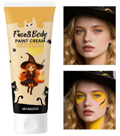 YNPQTDS Peinture corporelle - Grand tube de peinture corporelle à base d'eau - Maquillage longue durée - Accessoire de costume pour adultes et - Cosplay Halloween Party Theatre Noël Zombie
