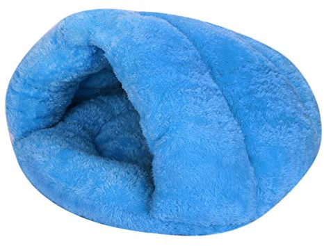 Lit Canapé pour Animaux de Compagnie Portable Douillet Caverne pour Chat Chien Doux Sac de Couchage d'animaux Grande Nid Housse Epaississant Confortable Grotte Chat Chien Semi-Couverte