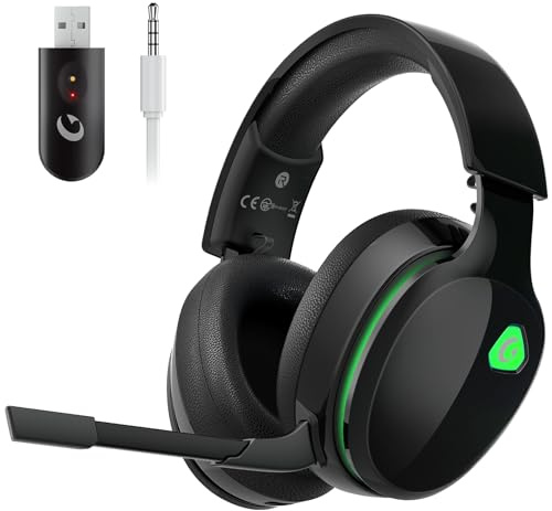 AOC GH300 - Over-ear gaming headset with RGB backlight, detachable mic, 50mm driver and 7.1 Virtual Surround Stereo with Hi-Fi audio, black/red