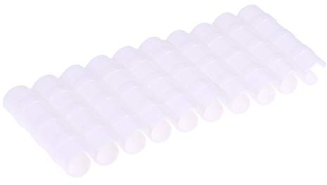 Cabilock 10 Stück Rohrschellen Hoop Clips Pflanzstäbe Kunststoff- Rohrschellen zum Befestigen von Reihen- Abdeckung Netz Tunnel Gewächshausfolie Abdeckplanen Netzen für 19-20mm Rohr