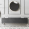 Go Bathrooms Pinta 340 x 1600mm Horizontal Radiator Anthracite Flat Panel Single Column Wall Mounted Designer Anthracite Grey Radiator Central Heating Includes Brackets