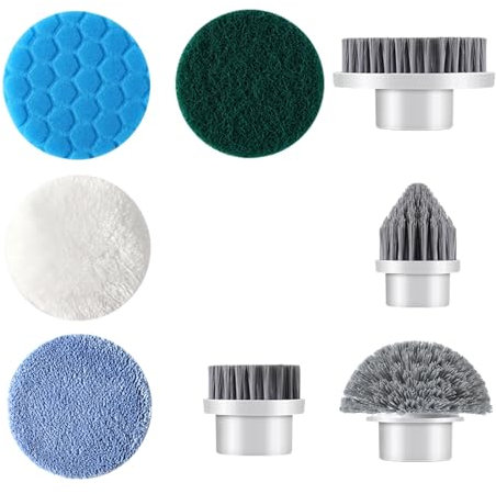 YMG-820 Elektrische Reinigungsbürste Austauschbaren Bürstenköpfen, 8Pcs，Schrubber Nicht im Lieferumfang enthalten
