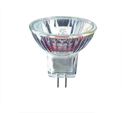 UGEFKMQ Mr11 Faretto Base Bi-Pin Lampadina Faretto Alogeno Mr11 Gu4 12V 20W Mr11 Gu4 Base Bi-Pin Per Corridoio, Soggiorno,50 W,2 Pezzi