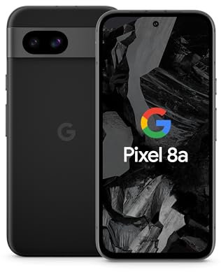 Google Pixel 8a - Smartphone Android Libre con Cámara Pixel Avanzada, batería de 24 Horas de duración y potentes Funciones de Seguridad - Obsidiana, 128GB (Reacondicionado)