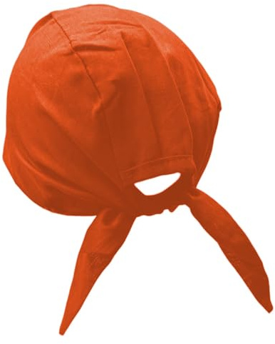 Cotton Durag Biker Skull Cap Bandana with Tie Back Strings Patka Style