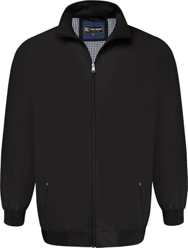 KAM Harrington Jacket Collar Premium Zip Up Long Sleeve Mens 2XL-8XL KBS 445