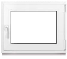 Framex Ventana de Sótano, Ventana de PVC, Blanca, Ancho x Alto 70 x 50 cm (700 x 500 mm), Doble Acristalamiento, Cristal Transparente (32 mm), Oscilobatiente, DIN Izquierda - Premium