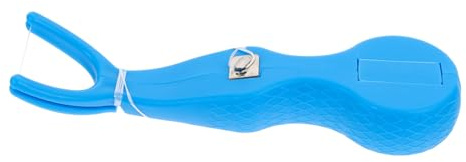 Hoement Dental Floss Rack Blue Reusable Floss Holder for Teeth Care Practical Self-Cut Suitable for Home Oral Hygiene