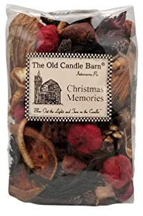 Old Candle Barn Christmas Memories Potpourri 4 Cup Bag - Perfect Fall, Winter Decoration or Bowl Filler - Beautiful Christmas Scent - Made in USA