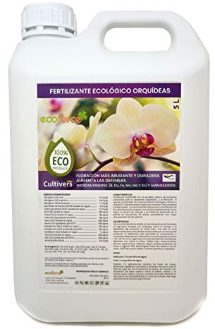 CULTIVERS Engrais Bio Orchidées Liquides - Croissance Saine, Plus Grande Floraison et Intensifie la Couleur avec Macronutriments et Micronutriments - Engrais 100% Organique et Naturel (5 l)