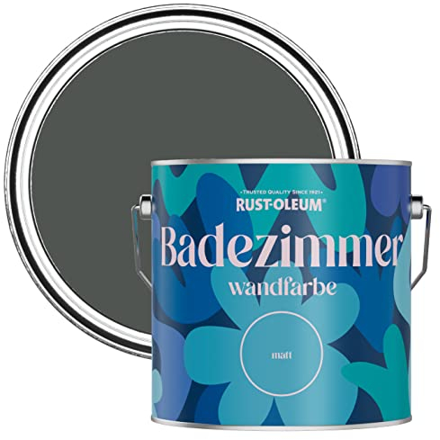 Rust-Oleum Dark Grey Water-Resistant Bathroom Wall & Ceiling Paint - Graphite 2.5L