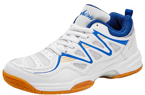 Leichtrit Chaussures De Tennis,Chaussures De Badminton Homme,Chaussures De Squash De Tennis De Table AntidéRapante LéGer Chaussures D'EntraîNement Chaussures De Tennis Homme Femme Respirant