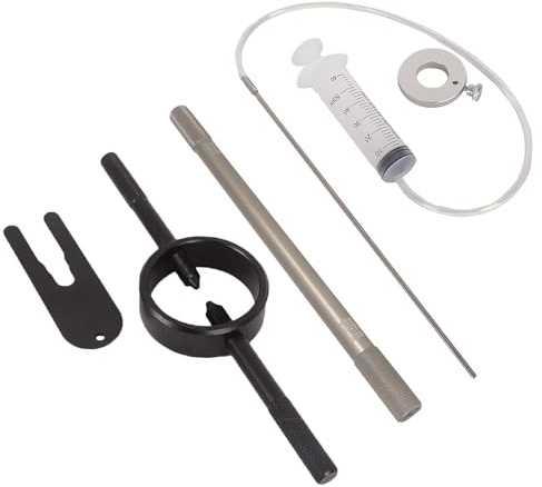 Oldbones Kit di utensili per la manutenzione della forcella (strumento livello olio forcella, compressore molla forcella e barra ammortizzatore) Set
