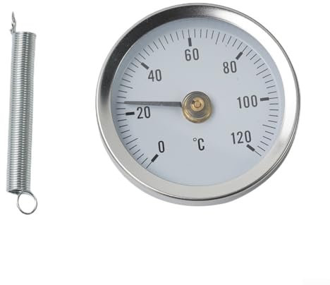 Thermomètre industriel 0-120 ° pour chaudière, barbecue, four