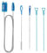 5 Pcs Drain Unblocker Tools, Sink Unblocker Tool, 155cm Double Ended Nylon Pipe Cleaner Brush,20cm & 26cm Drain Hair Unblockers, 50cm Hair Clog Remover for Kitchen Bathroom Shower Plug Hole