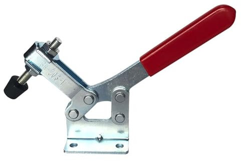 BORDSTRACT GH-203-F Abrazadera Horizontal,277kg/609.4lbs Fuerza Máxima de Sujeción Herramienta de Liberación Rápida para Carpintería de Madera Soldadura