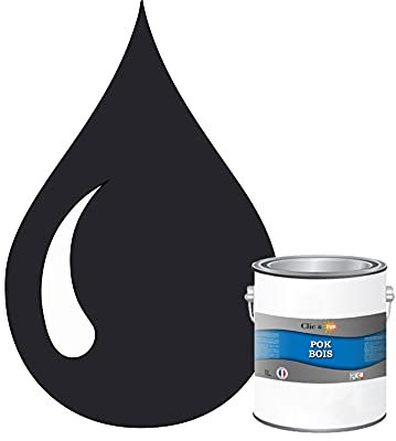 POK Peinture extérieure bois - Résistante aux intempéries BOIS - 1L - RAL 5008 Bleu gris