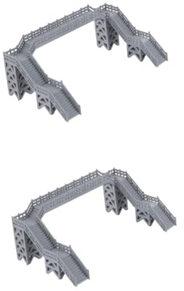 Gadpiparty 2 Pièces Modèle de Miniature pour Décor Train Échelle Ho Accessoire Modélisme Ferroviaire pour Maison et Table à Sable Décoration DIY Réaliste