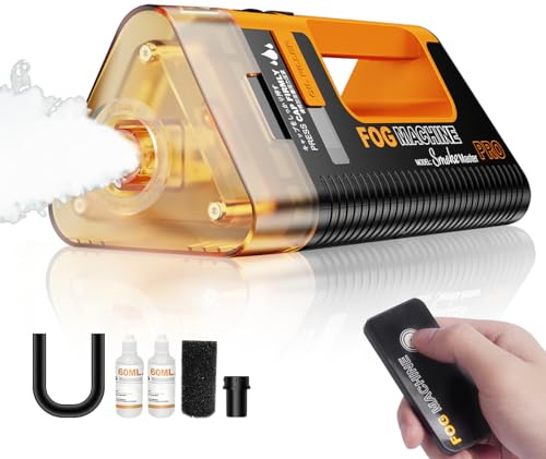 LENSGO Fog Machine,Handheld SMOKE MASTER PRO Outdoor Remote Control Mini Smoke Machine,Indoor Portable Fog Machine