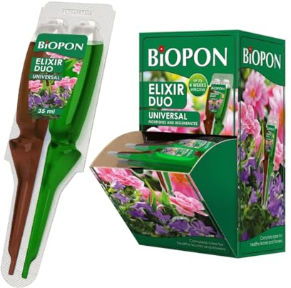 Elixir Duo Universal Plant Fertiliser, Nourishes and Regenerates Indoor Plants, 35ml, 20 Pack
