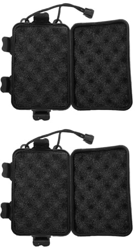 NUOBESTY 2 Pièces Boîte de Rangement pour Pointes de Flèches en PE avec Couvercle Étanche et Portable, pour Tir à l'arc en Extérieur et Compétitions