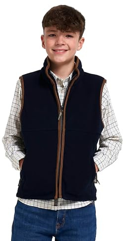 JACK PYKE Junior barn Countryman fleeceväst, marinblå, XL