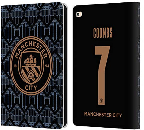 Head Case Designs Offiziell Zugelassen Manchester City Man City FC Laura Coombs 2020/21 Frauen Away Kit Gruppe 2 Leder Brieftaschen Handyhülle Hülle Huelle kompatibel mit Apple iPad Air 2 (2014)