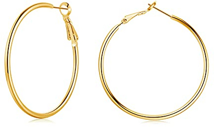 Josfeva Creolen Silber 925 Groß, 925 Sterling Silber Creolen Ohrringe, 60mm Gold Ohrringe Damen, Endless Huggie Rund Kreolen, Klapp-Kreolen Ohrhänger Ohrring für Frauen Mädchen