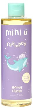 Mini U Honey Cream Shampoo Yellow for Children - Suitable from Newborn - Naturally derived & made in the UK