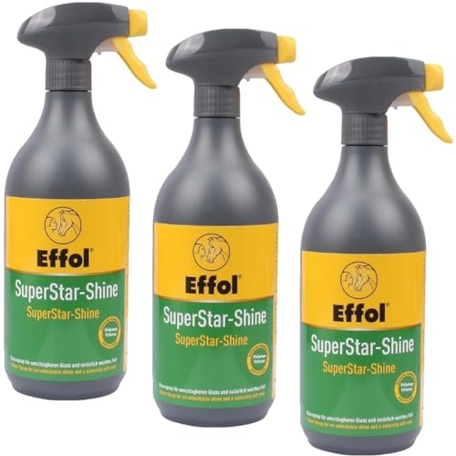 RL24 - Superstar-Shine | Mähnenspray für Pferde | für Sprungkraft & Volumen | Pferde Mähnenspray & Schweifspray | Pferde Glanzspray | 3 x 750 ml Spray (3er Set)