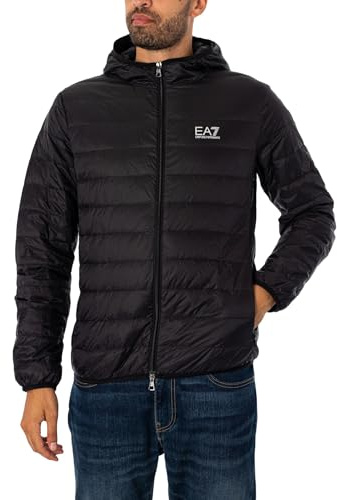 EA7 Emporio Armani Giubbotto Piumino Uomo Down Jacket 8NPB24PNGPZ 8058997870733 - Nero Nero Argento 1200