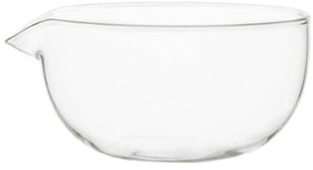 LOVIVER Bol à thé en verre du matcha avec bouffon un de gratte-ci-gorge à gratter à la main Chawan Matcha Mixeur pour le jus de soupe de fête, 190 Ml