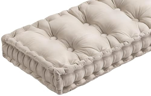 Bänkdyna inomhus/utomhus 40/80/100/120/140/160/180cm sammet bänk sittdyna 1/2/3 sittplatser 8-10cm tjocka stolskuddar för uteplats, trädgård, långa stolar, soffmöbler(D,140x40x8cm)