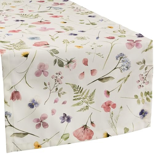 Sander Tischläufer Marianne Baumwolle bunt Größe 50x140 cm