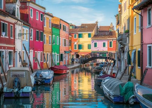 Ravensburger Puzzle 12000623 - Burano in Italien - 1000 Teile Puzzle für Erwachsene und Kinder ab 14 Jahren,