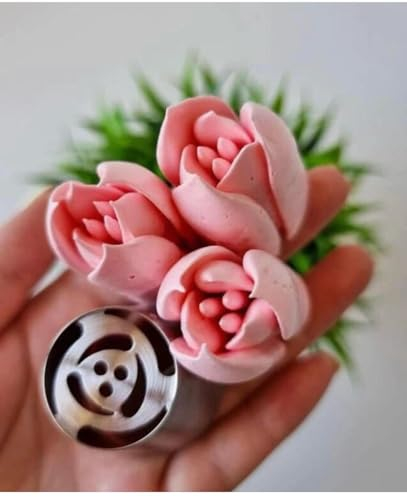 Russische Tüllen №4, Tulpe für Spritzbeutel 3x set,XXL 5cm Durchmesser