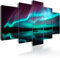 murando Acrylglasbild 100x50 cm 5 Teilig Wandbild auf Acryl Glasbilder Kunstdruck Moderne Acrylglas Platte Wanddekoration Geschenke Heimdekoration Glasbild c-B-0290-k-n